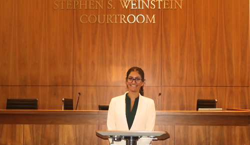 S1 Crim Law Simrin Singh podium.png