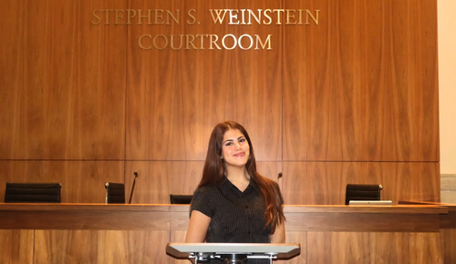 S1 Crim Law Sydney Steinman podium.png